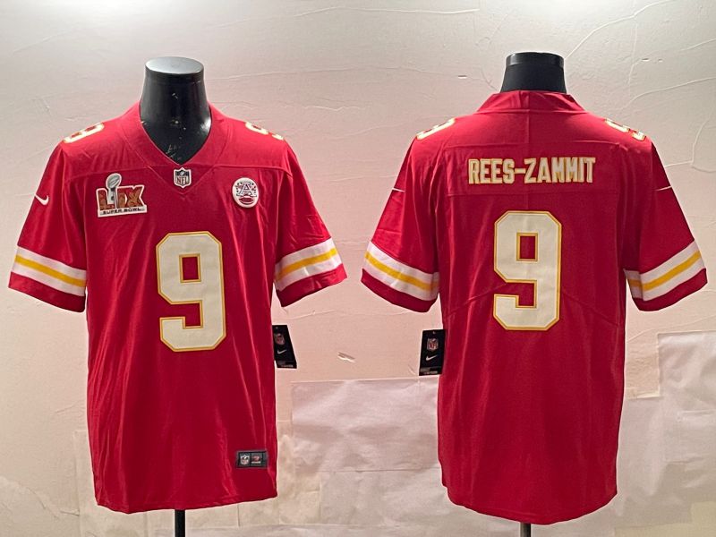 Men Kansas City Chiefs #9 Rees-Zammit Red Second generations 2025 Nike Limited NFL Jersey style 5